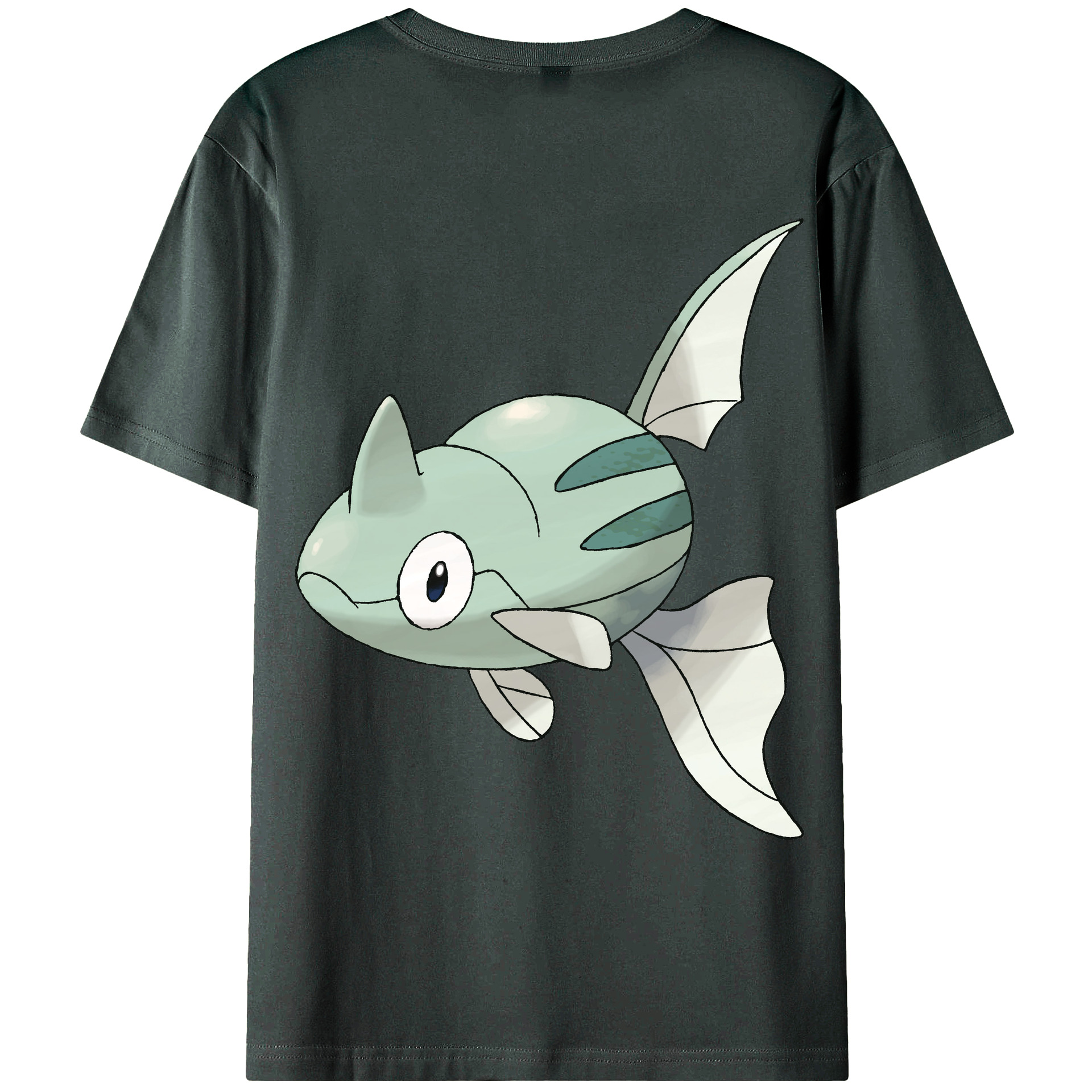 （画像用） ポケットモンスター Pokémon 綿100％ メンズ半袖Tシャツ（バックプリント） 通気性